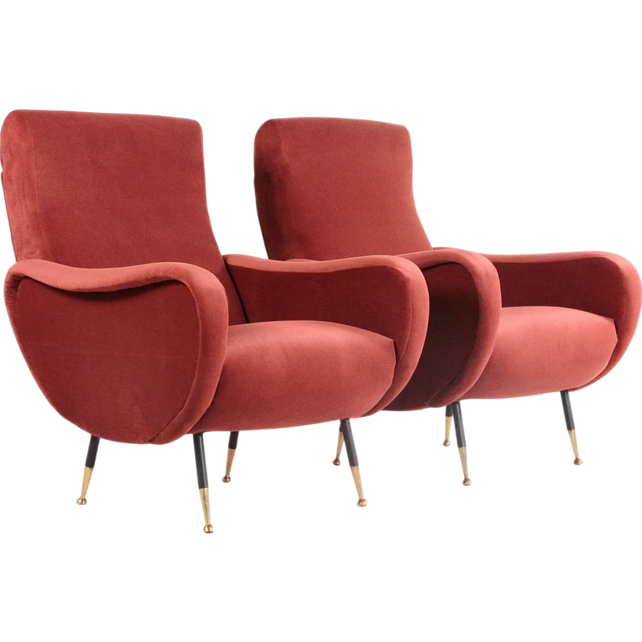 Pair of Lady style armchairs by Marco Zanuso, 1960s 13