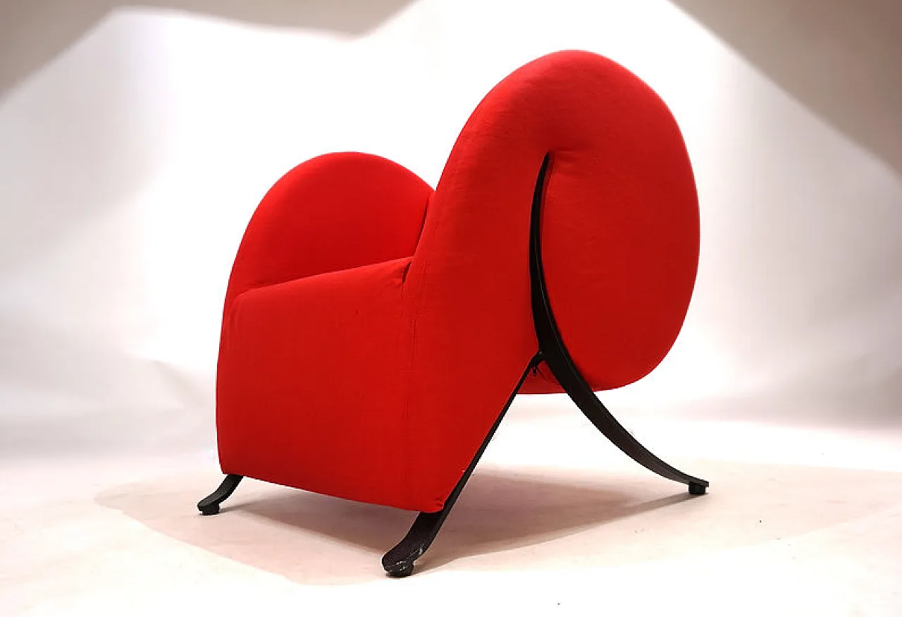 Arflex Virgola lounge chair by Jaacov Kaufman, 1990s 13