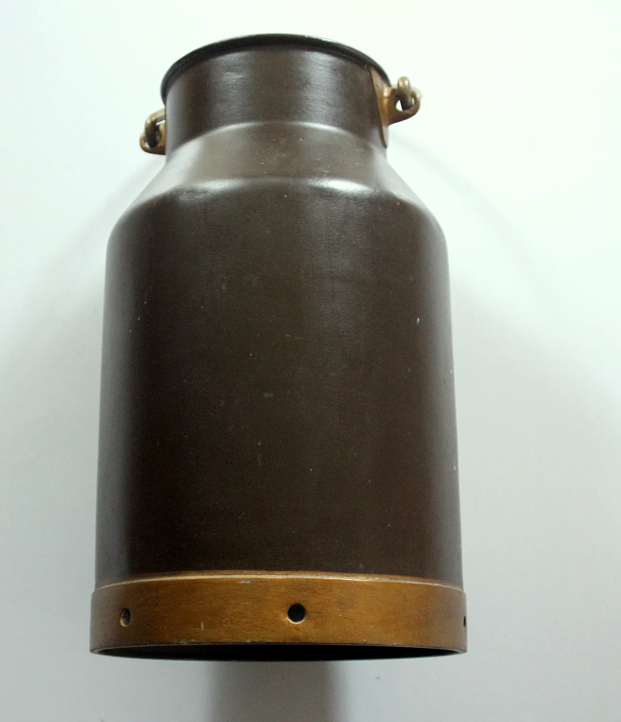 Old german metal milk can umbrella stand, 60s 9