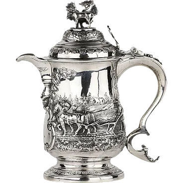 George III silver jug by John Deacon, 1970s