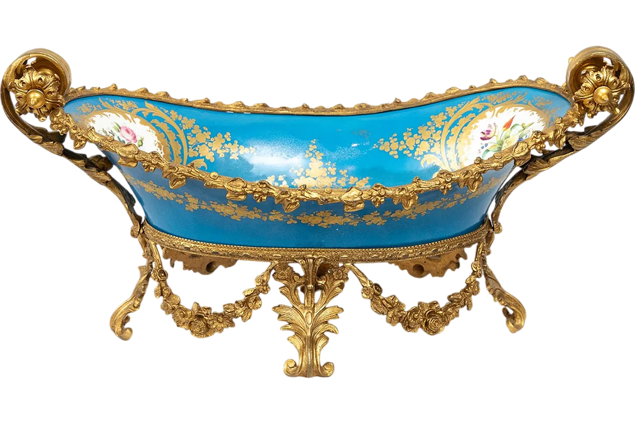 Napoleon III  polycromed porcelain centerpiece by Sevres, '800 6