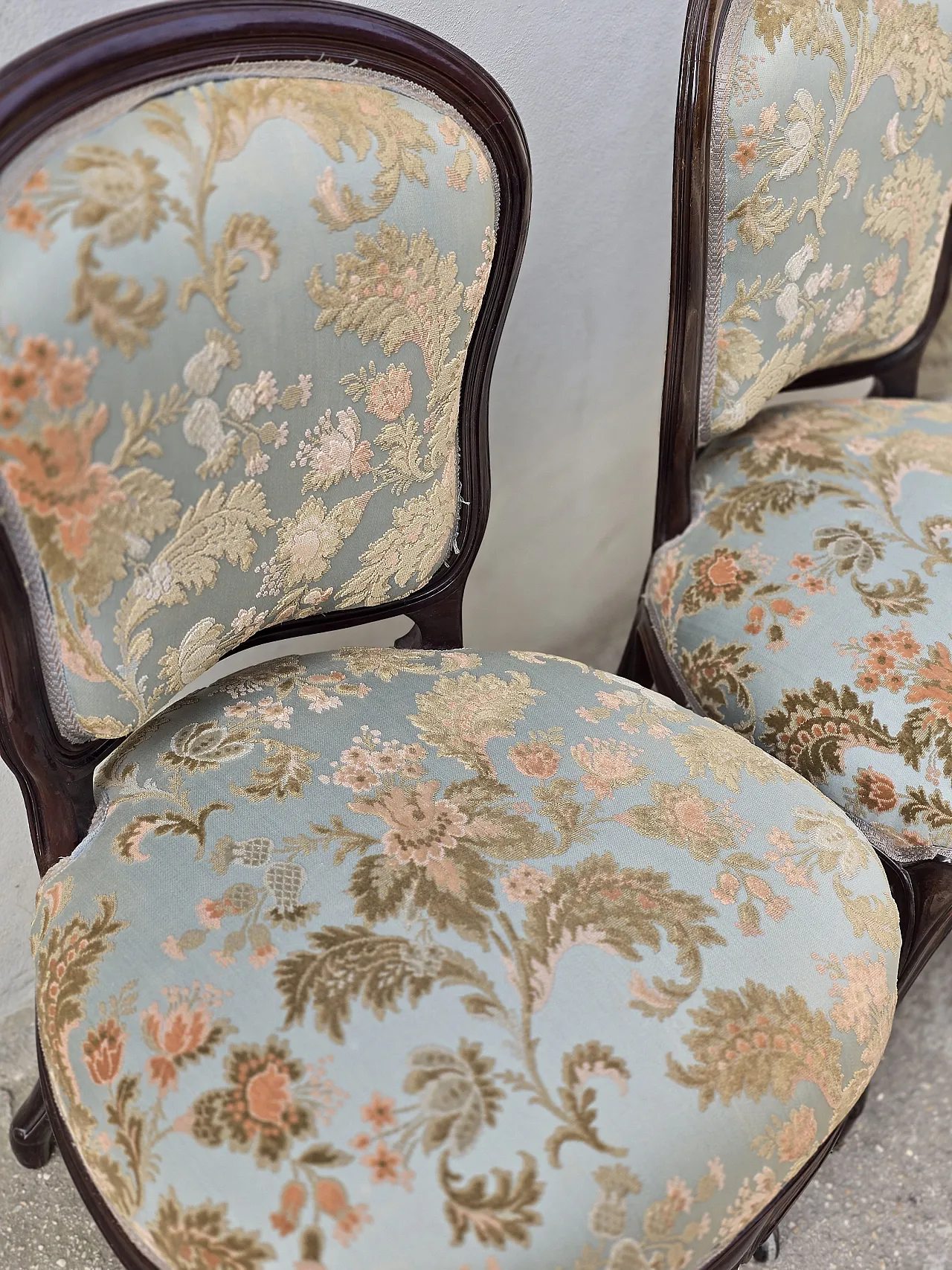 British armchairs with original upholstery, 19th century 6