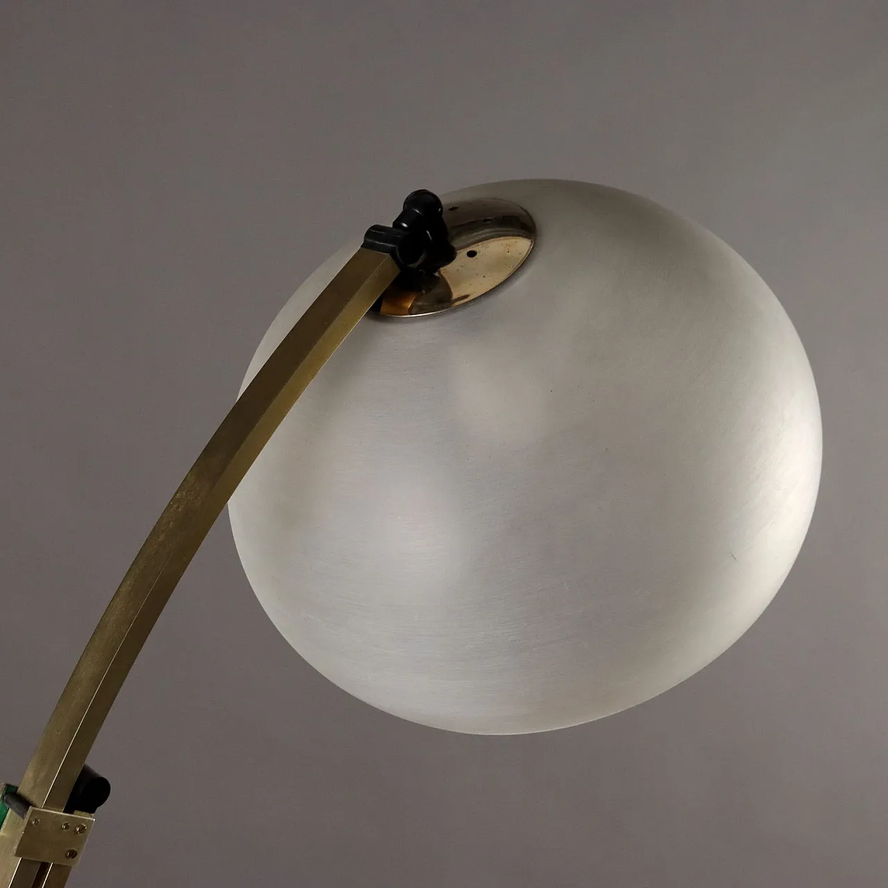 Marble, metal and glass lamp, late 20th century 5