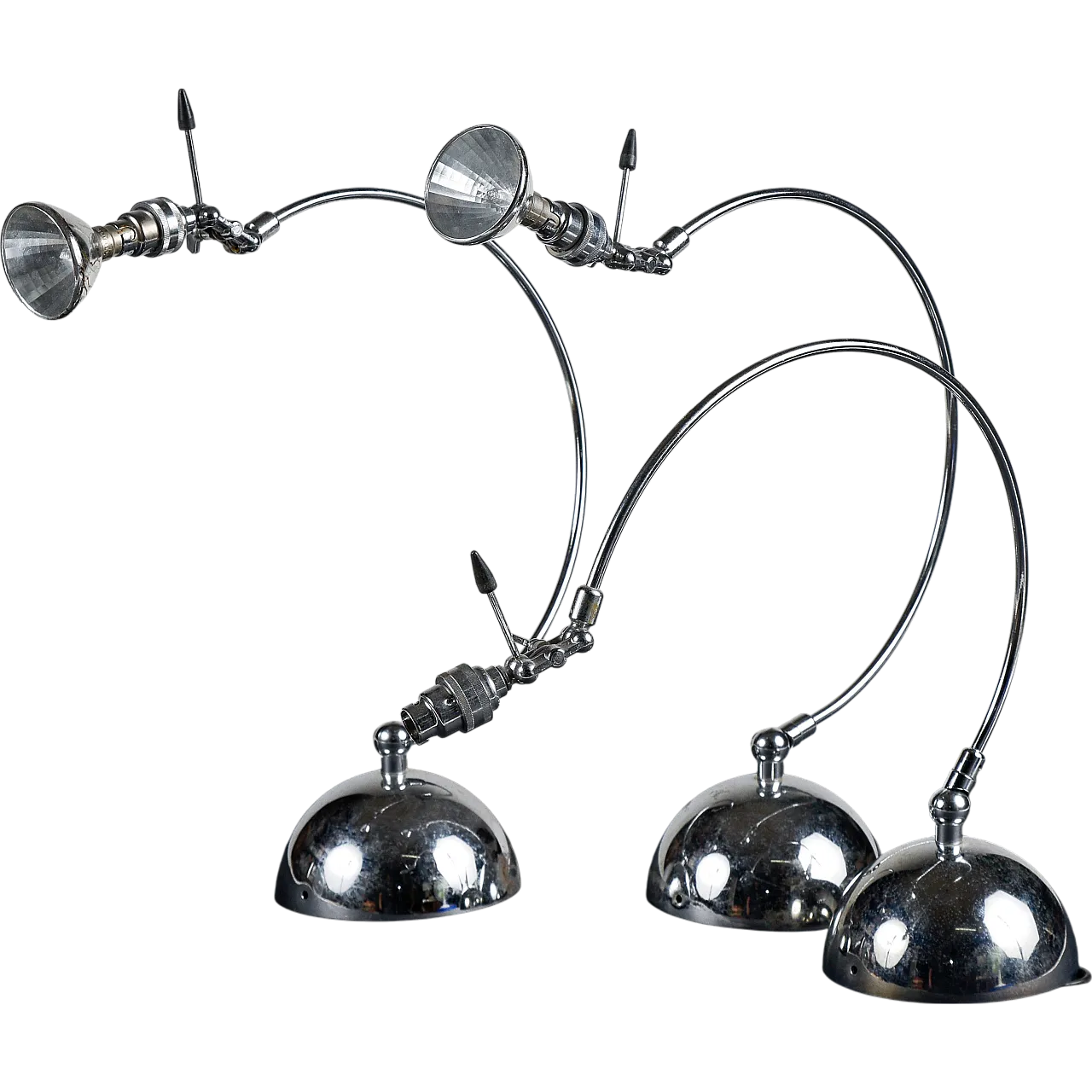 3 Spotlights by Disegno Luce, late 20th century 14