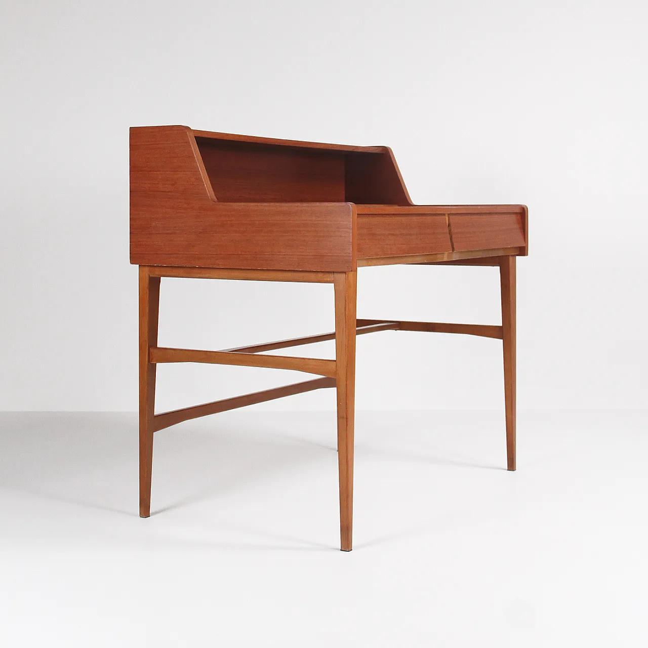 Teak dressing table/desk with drawer, 1960s 1