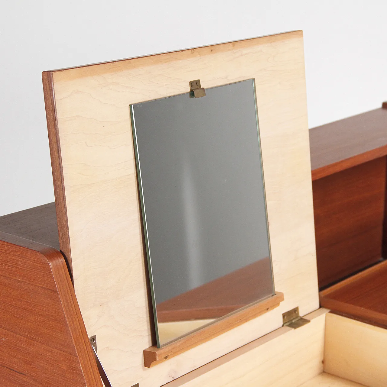 Teak dressing table/desk with drawer, 1960s 3