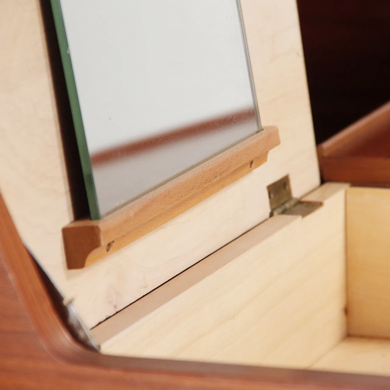 Teak dressing table/desk with drawer, 1960s 5