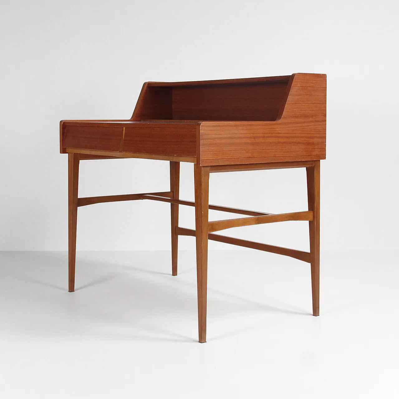 Teak dressing table/desk with drawer, 1960s 6