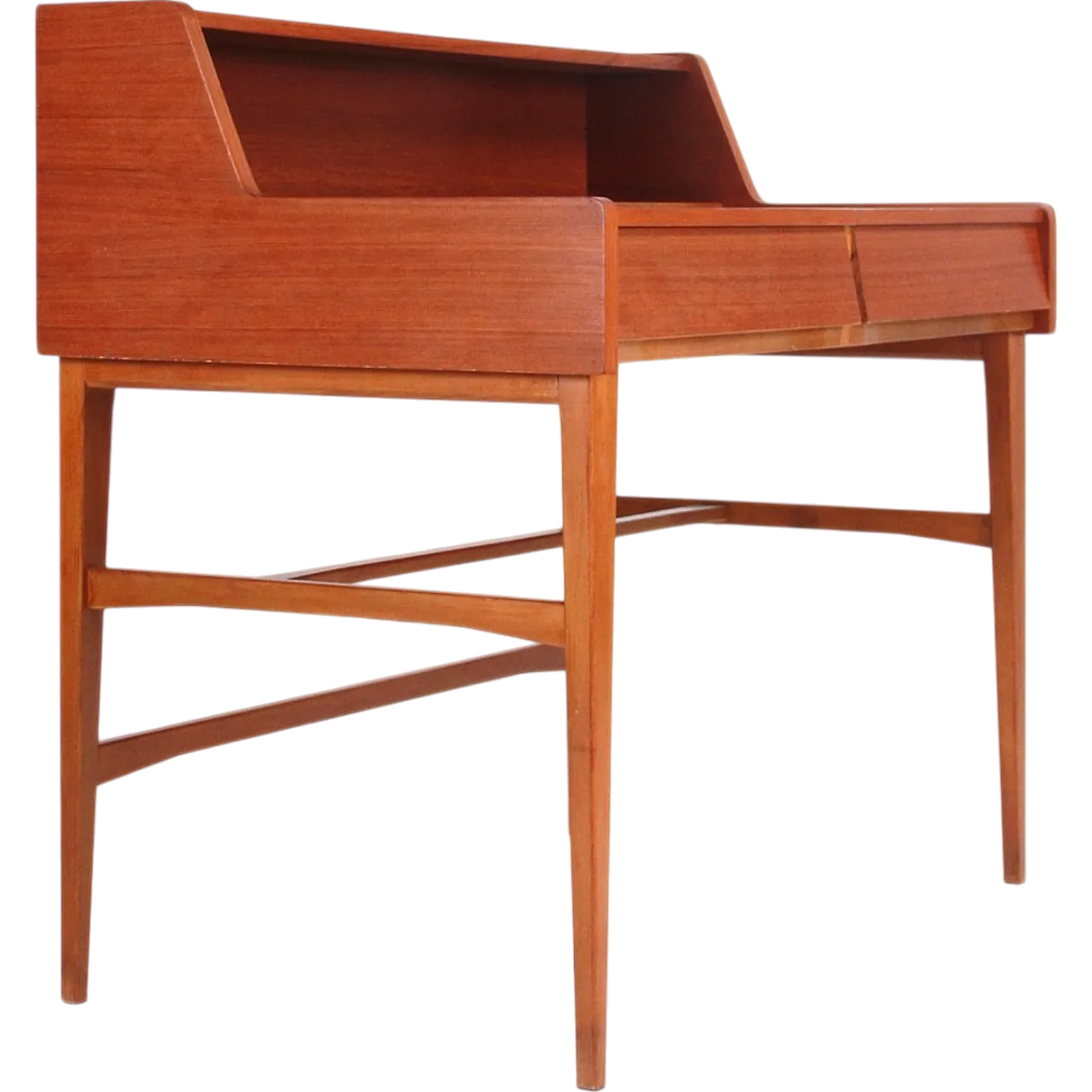 Teak dressing table/desk with drawer, 1960s 10