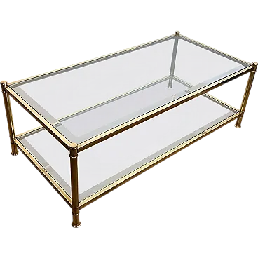 Brass coffee table by Roche Bobois, 1970s