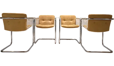 4 Tecta Plexiglas dining chairs by Hans Könecke, 1960s