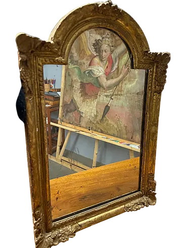 Louis Philippe small mirror in gilded frame, 19th century