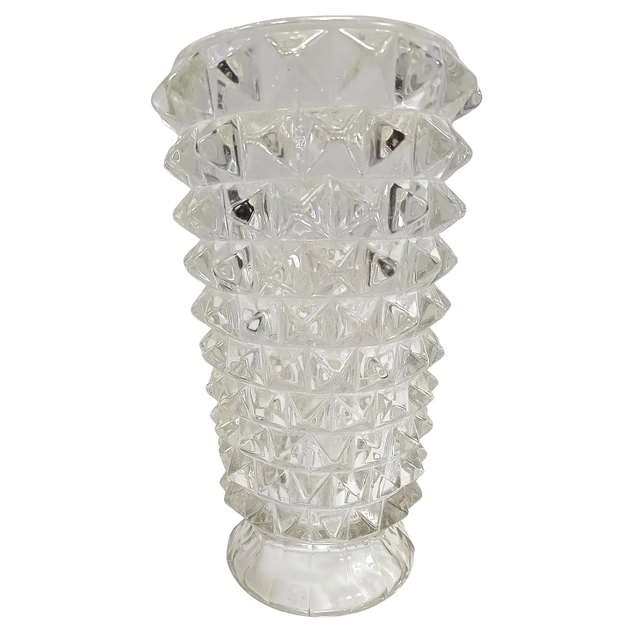 Rostrated Murano glass vase attr. to Ercole Barovier, 1940s 1