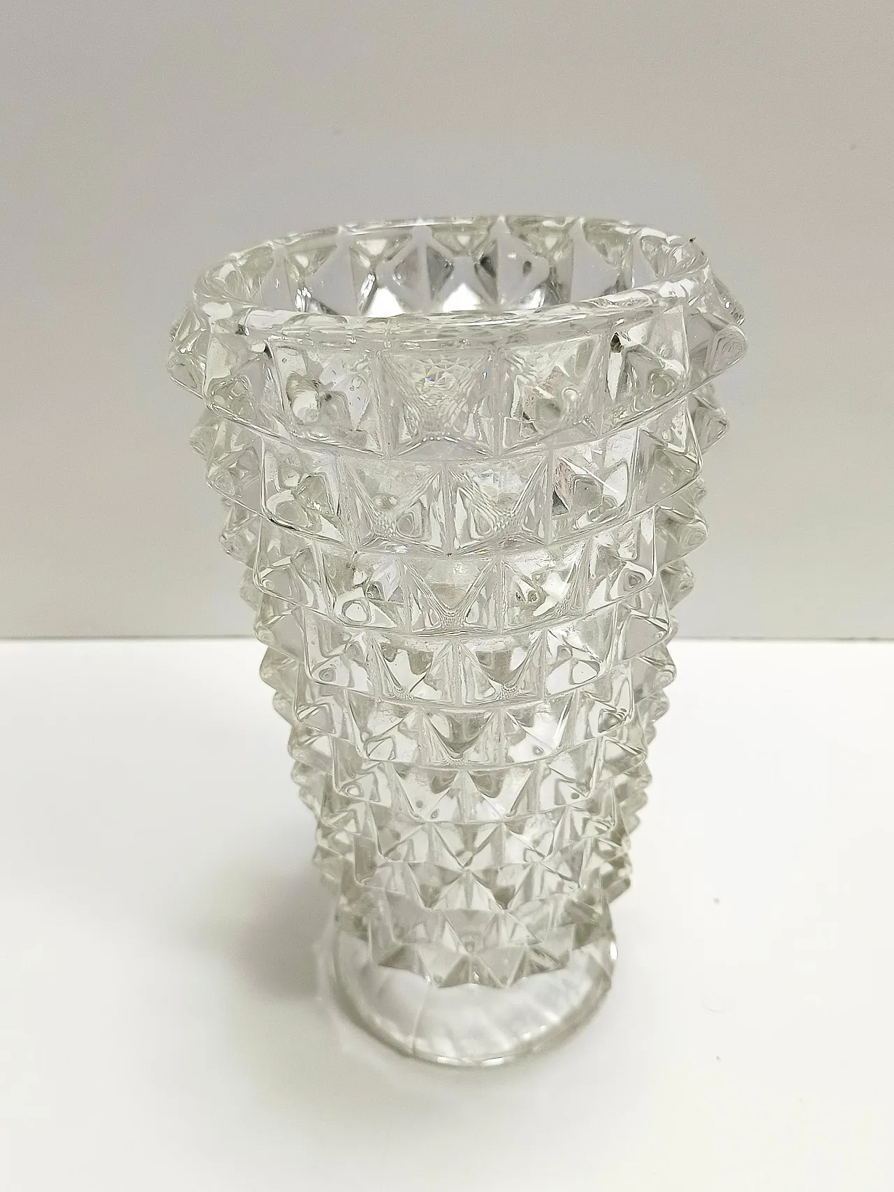 Rostrated Murano glass vase attr. to Ercole Barovier, 1940s 4