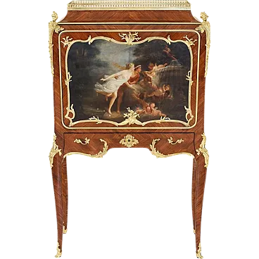 Bronze and mahogany secretaire by Paul Sormani, 19th century