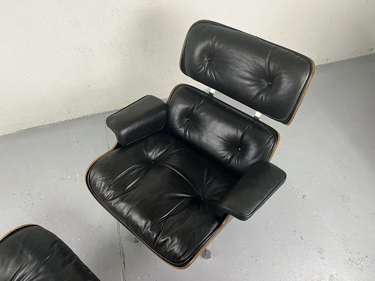 Armchair with footstool by Charles Eames, 1970s 1