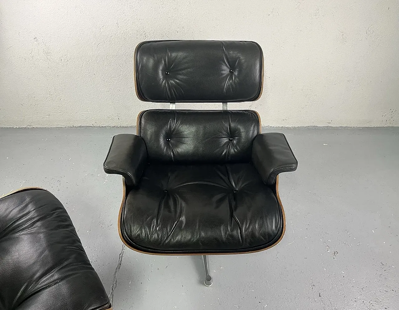 Armchair with footstool by Charles Eames, 1970s 2