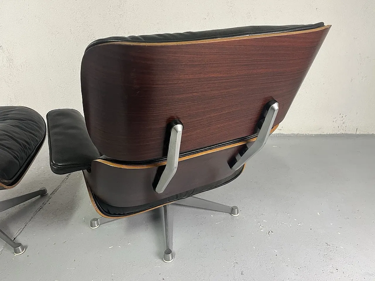 Armchair with footstool by Charles Eames, 1970s 18