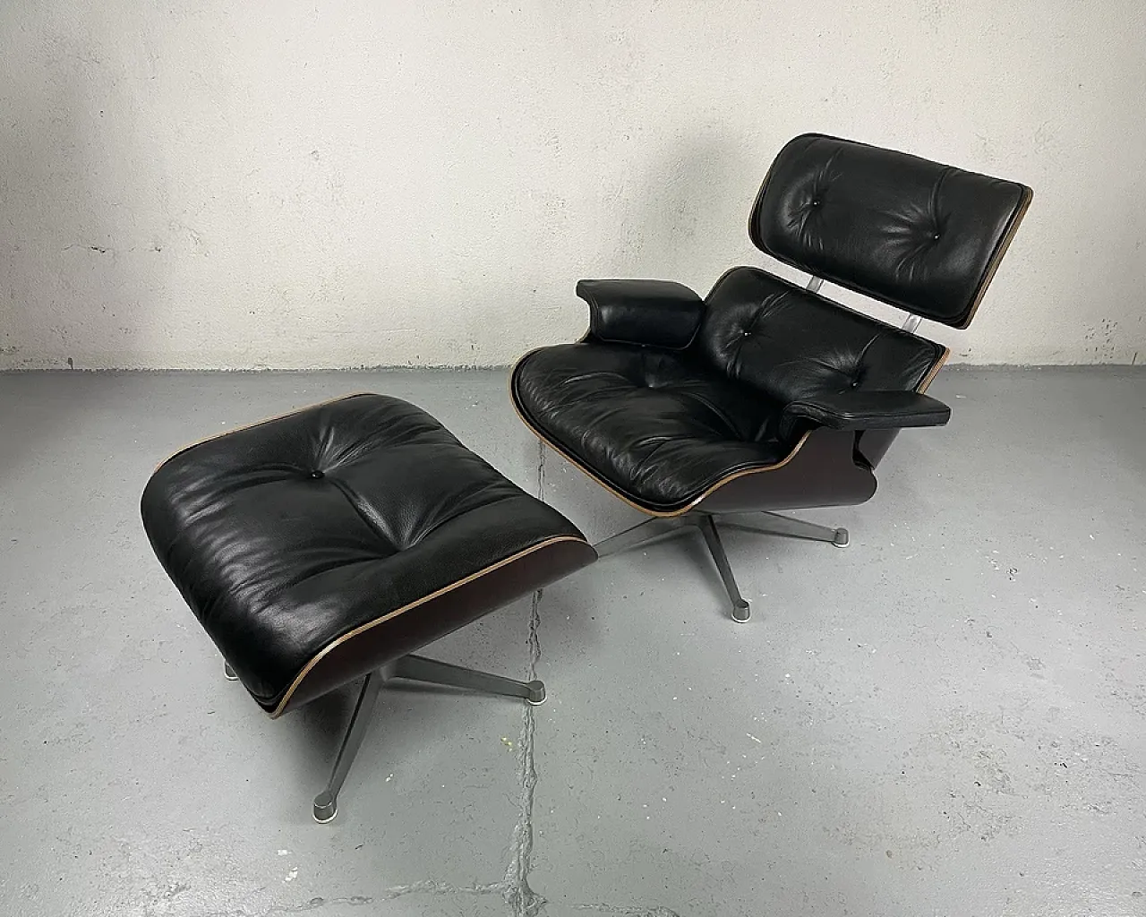 Armchair with footstool by Charles Eames, 1970s 22