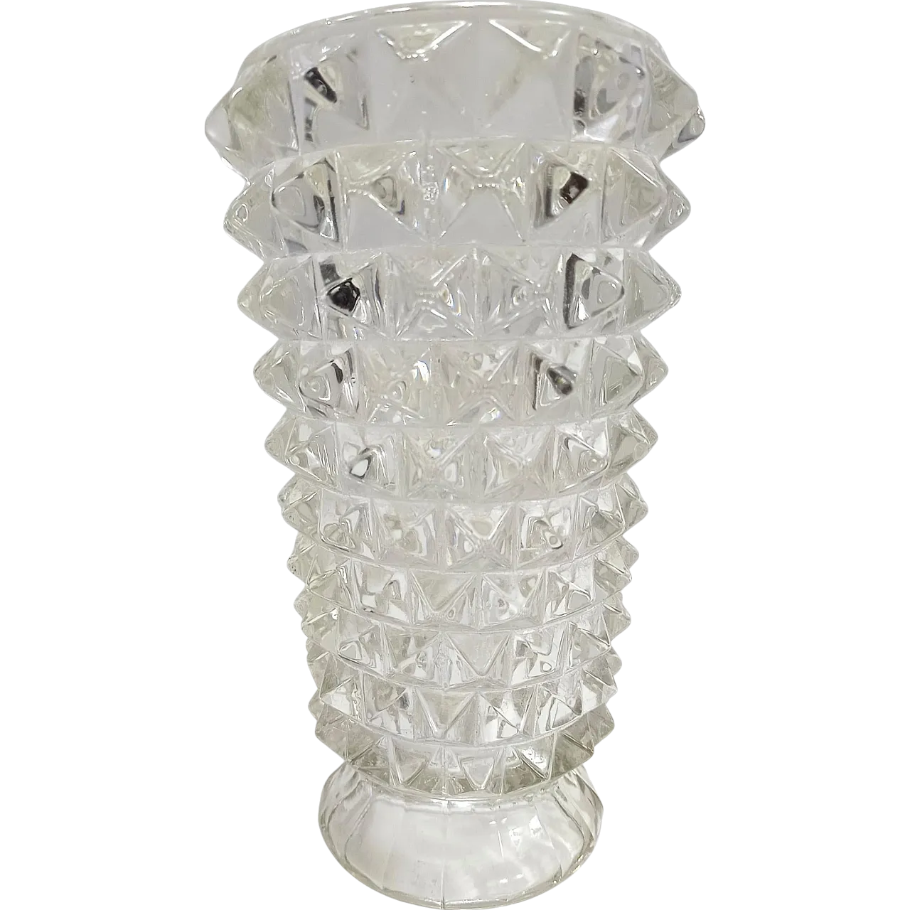 Rostrated Murano glass vase attr. to Ercole Barovier, 1940s 13