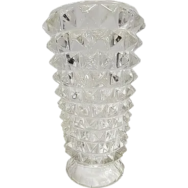 Rostrated Murano glass vase attr. to Ercole Barovier, 1940s