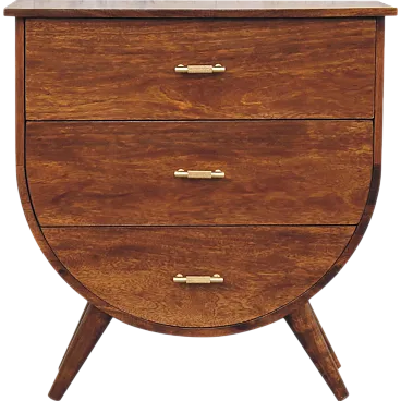 Chest of drawers mango wood chestnut, 2000