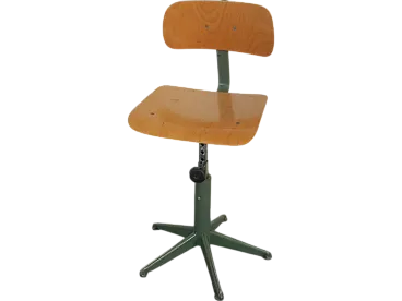 Swivel stool with back 1970