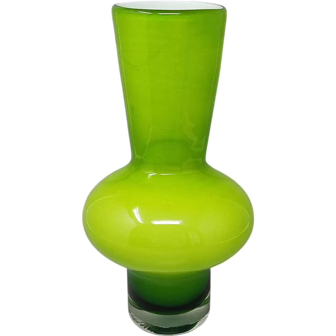 Green Vase by Ind. Valdarnese Vetraria, 70s 7