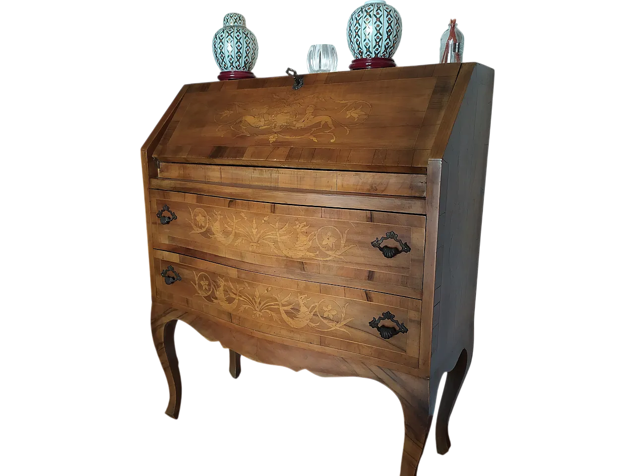 Inlaid desk, 60s 5