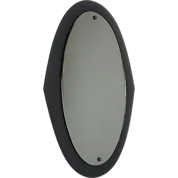 Oval mirror attributed to Cristal Art, Italy, 60s