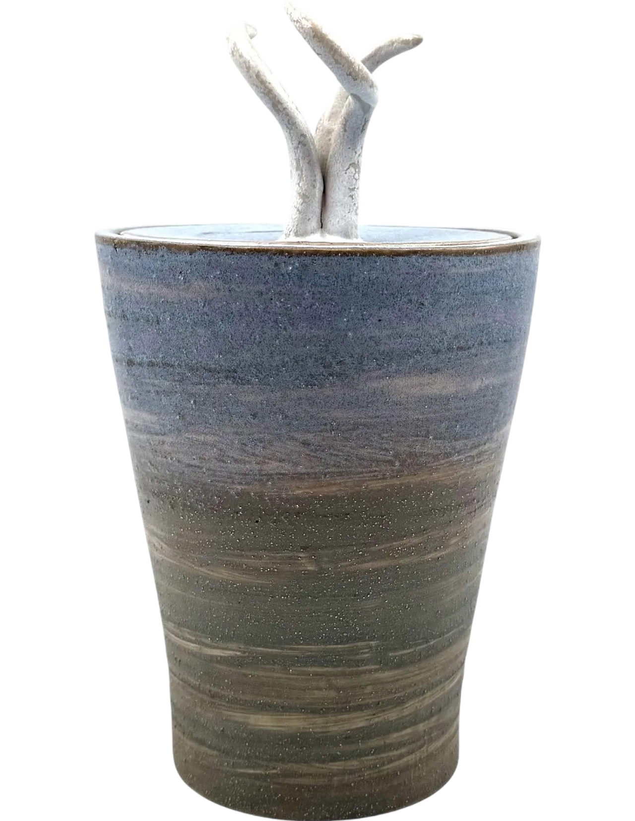 Vaso in ceramica artistica blu in stile moderno, Gabriele Bucci, 2000 14