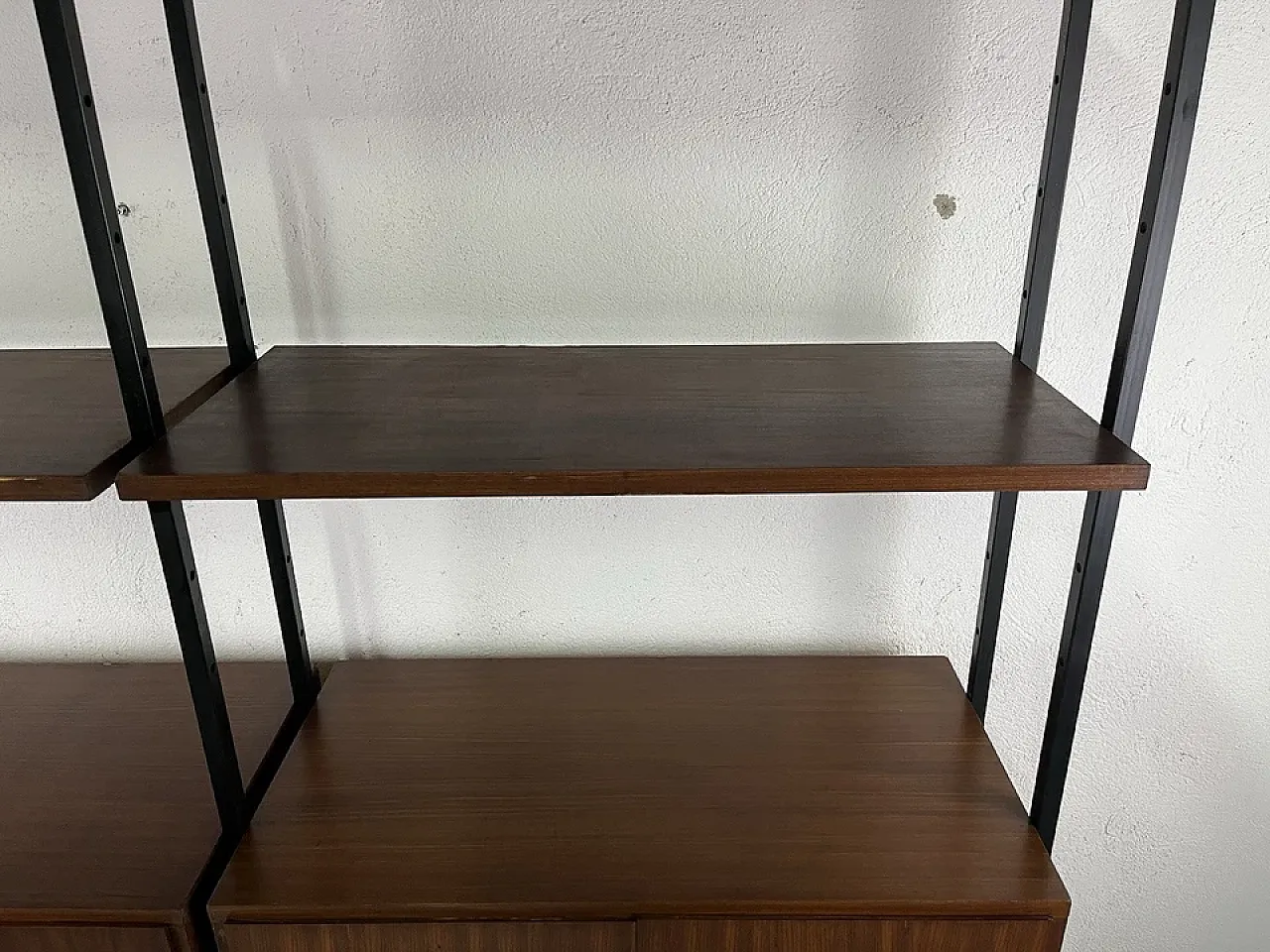 Wood and metal bookcase, 1960s 3