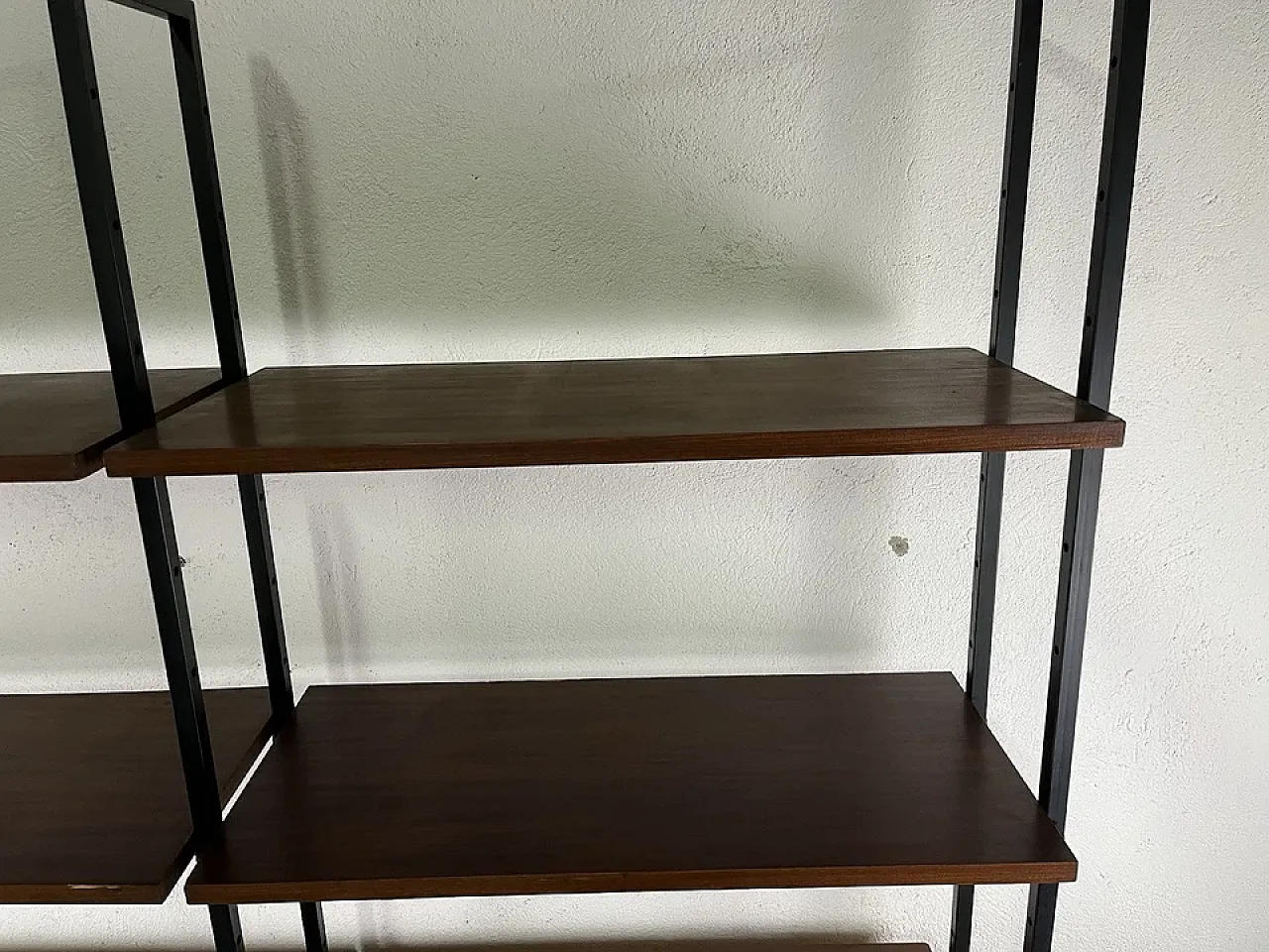 Wood and metal bookcase, 1960s 4