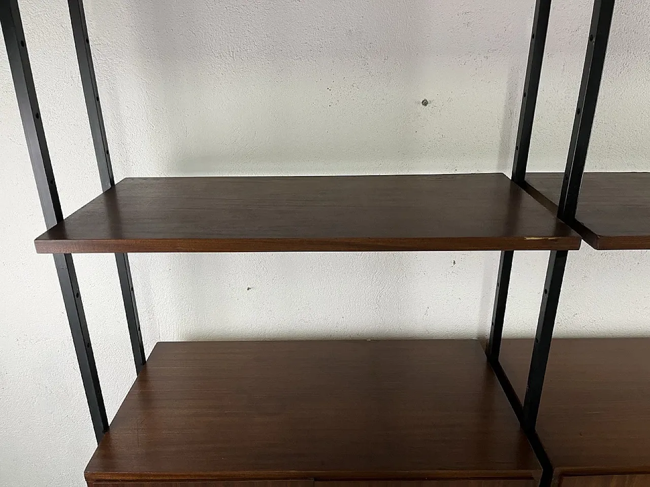 Wood and metal bookcase, 1960s 5