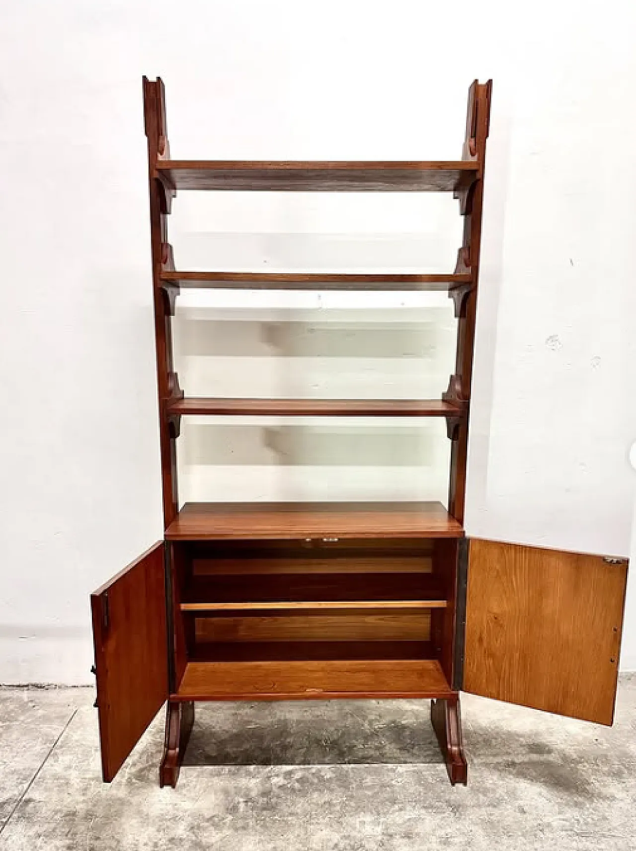 Single module teak bookcase, 1960s 2