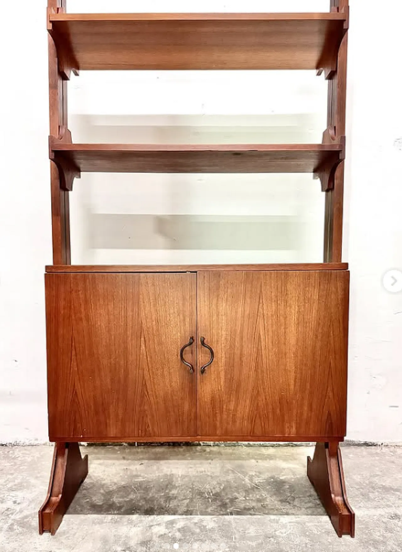 Single module teak bookcase, 1960s 3