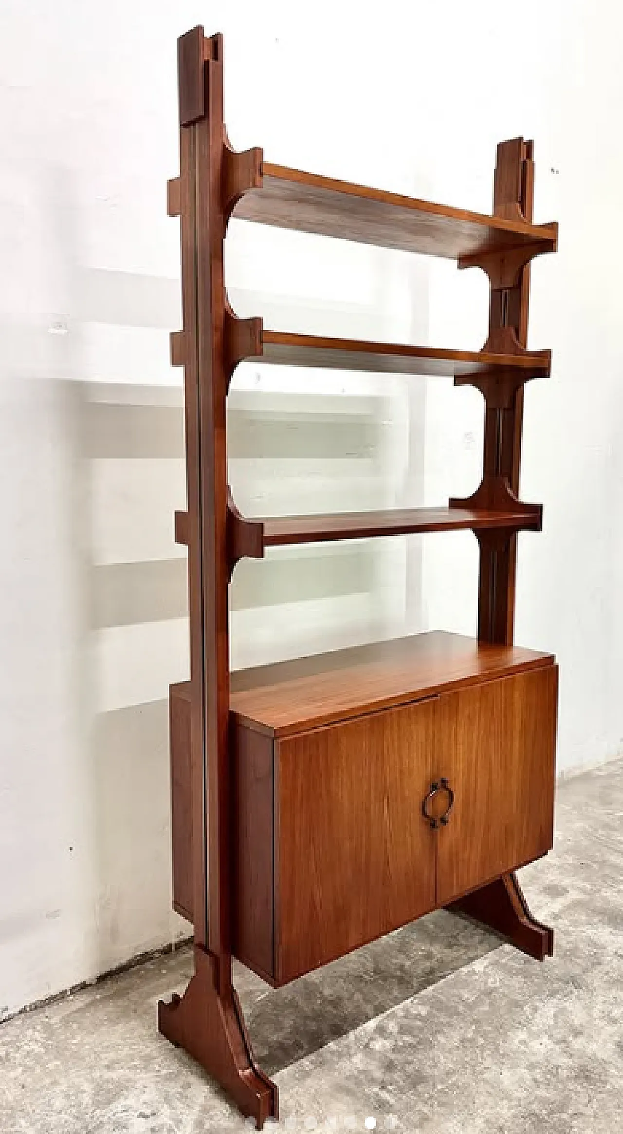 Single module teak bookcase, 1960s 7