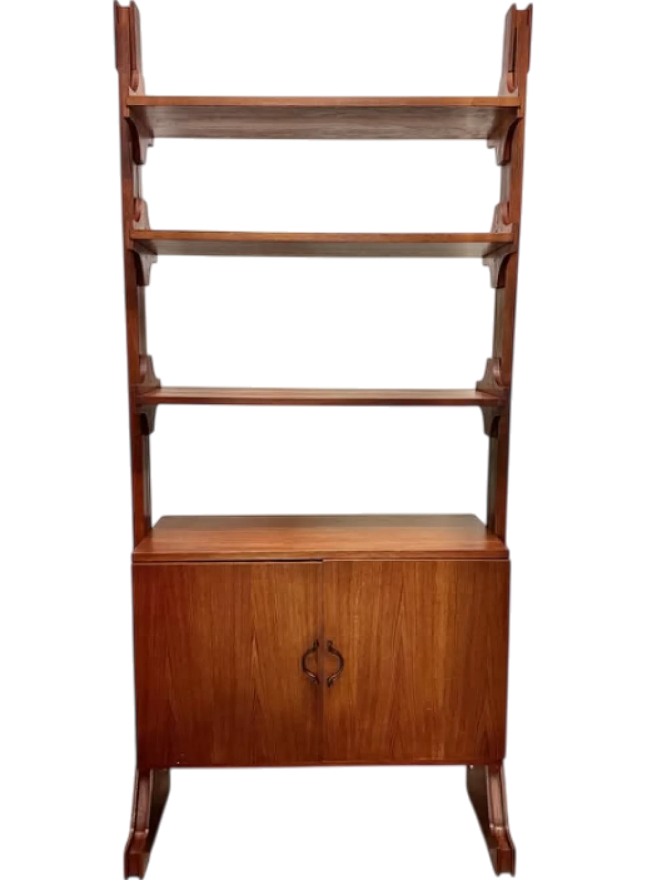 Single module teak bookcase, 1960s 9