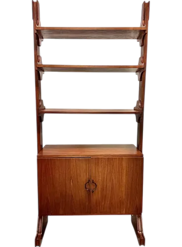 Single module teak bookcase, 1960s