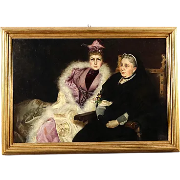 Double Female portrait, 19th century