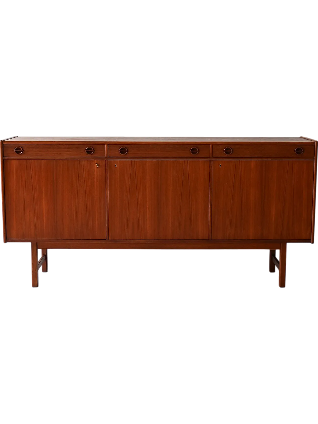 Sideboard scandinavo con ante a battente, anni '60 14