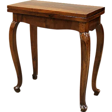 Louis XV inlaid walnut table in inlaid walnut,  '700