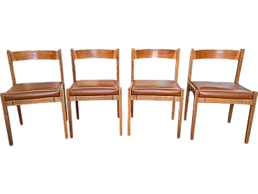 Set of 4 Cassina dining chairs, Italy 1970