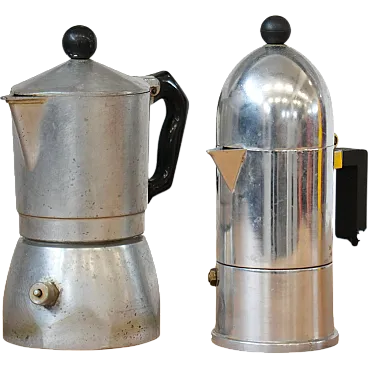 Bialetti & Alessi Moka Coffee Makers, 70s