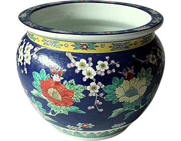 Asian ceramic planter, 70s