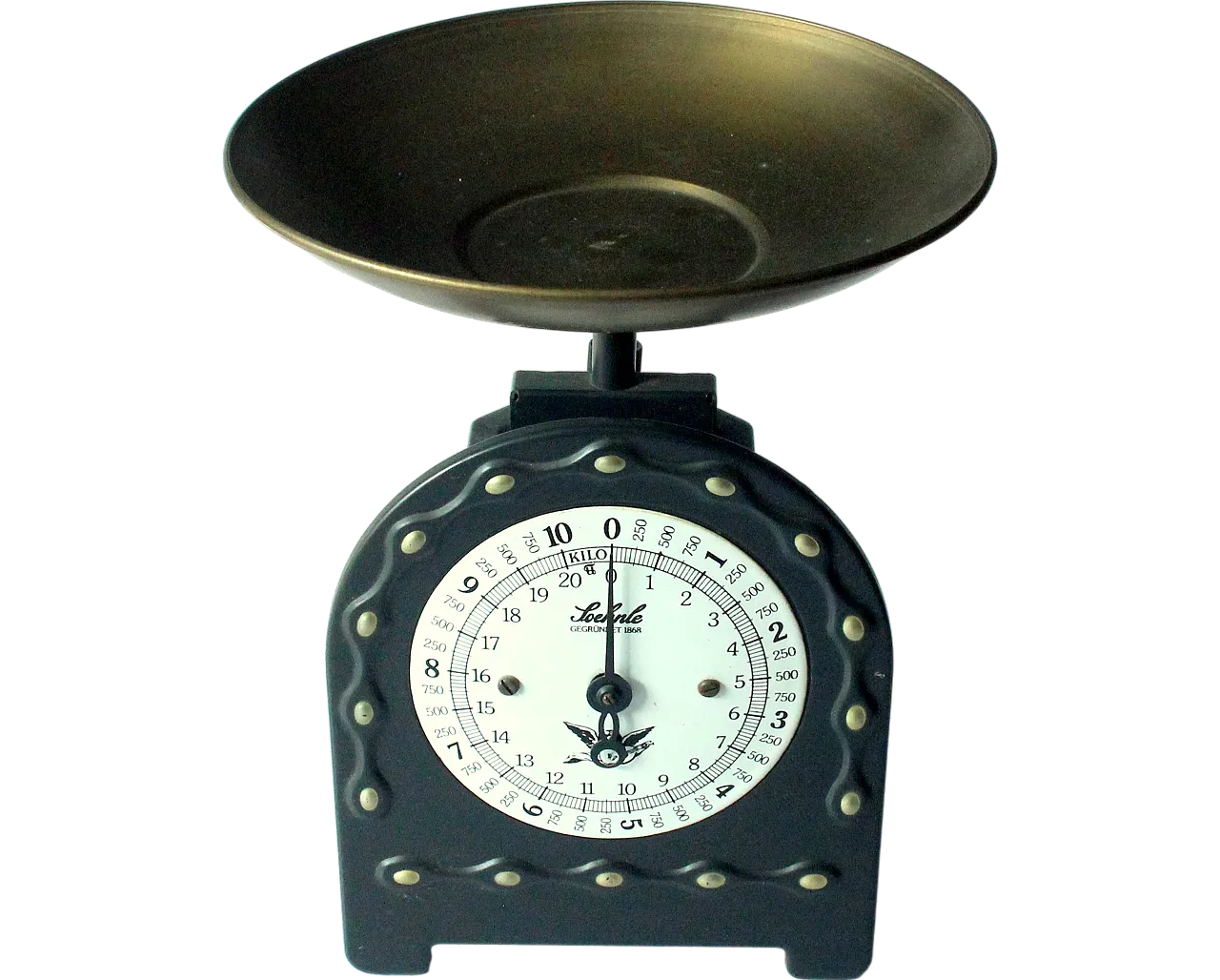 Old Soehnle metal kitchen scale, 60s 8