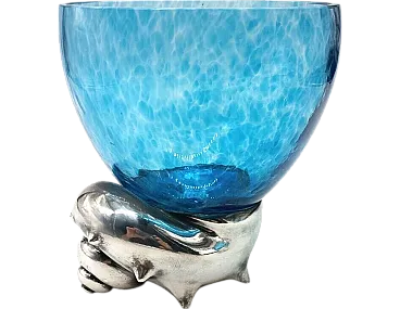 Glass cup, late 20th century