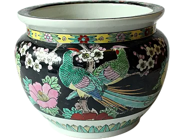 Asian ceramic planter, 70s