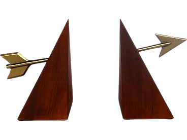 Pair of Lancelot bookends by M. Bertin for Morelato, 1990s