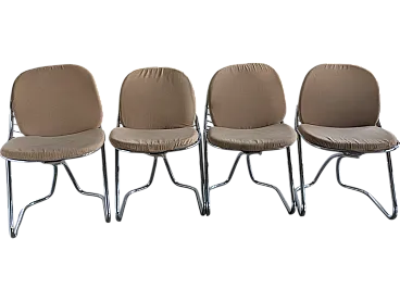 Set of 4 Gastone Rinaldi stay chairs per rhyme 70s